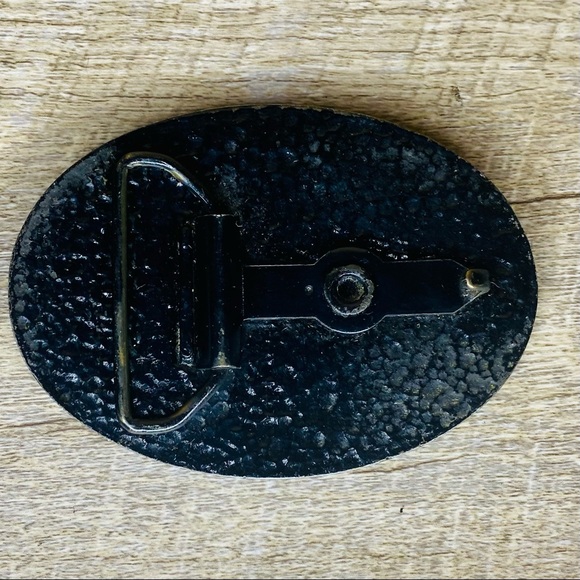 Vintage Eagle and arrows US metal oval belt buckle for 1.5 inch Belt - Picture 2 of 7